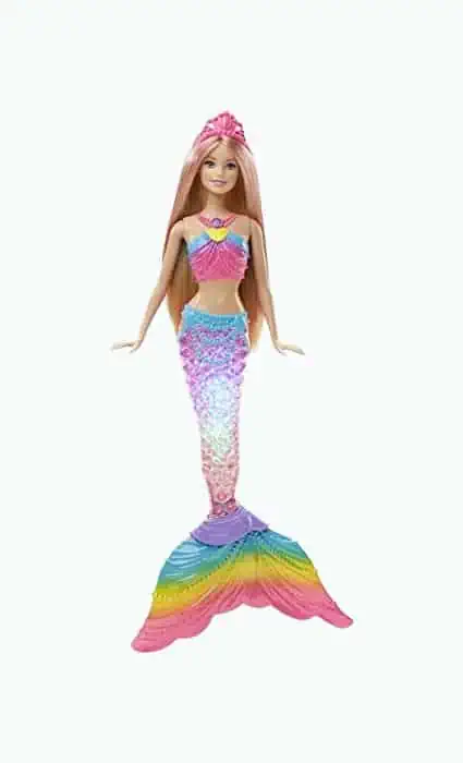 Product Image of the Barbie Dreamtopia Rainbow Lights Mermaid Doll