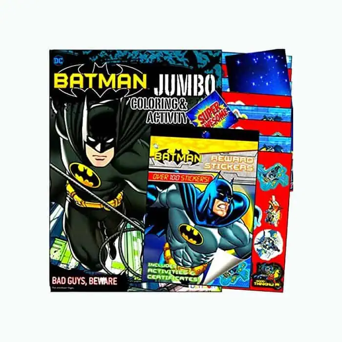 Product Image of the Batman Coloring, Activity, And Sticker Books Bundle