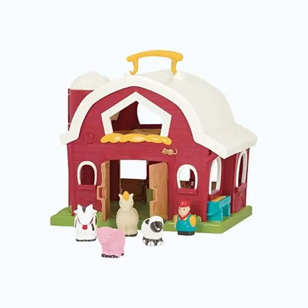 Product Image of the Battat – Big Red Barn – Animal Farm Playset