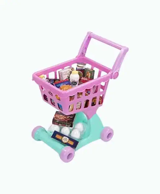 Product Image of the Battat Pink Shopping Grocery Cart