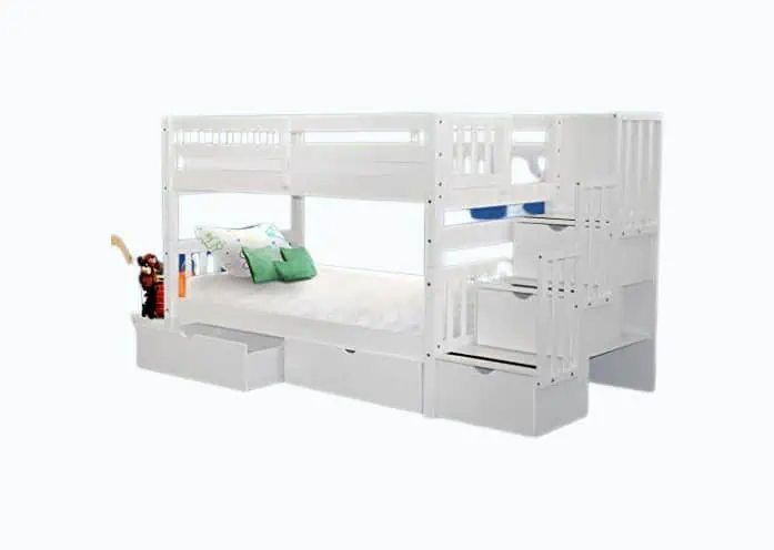 Product Image of the Bedz King Stairway Bunk Beds