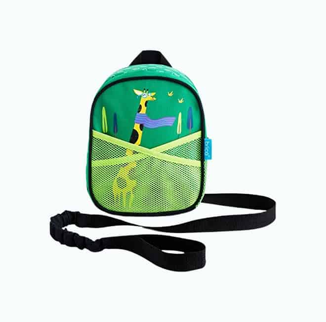 Toddler Kids Dinosaur Backpack - Portable Book Bags with Safety