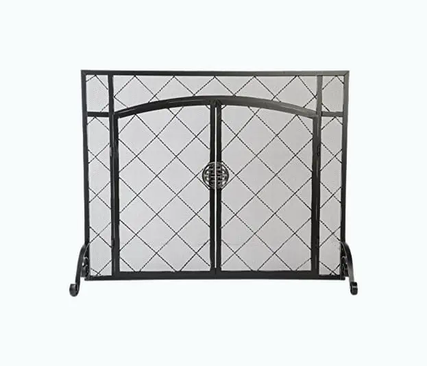 Product Image of the Celtic Knot: Fireplace Screen with Hinged Doors