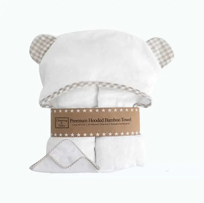 Product Image of the Channing & Yates Hooded Bamboo Baby Bath Towel