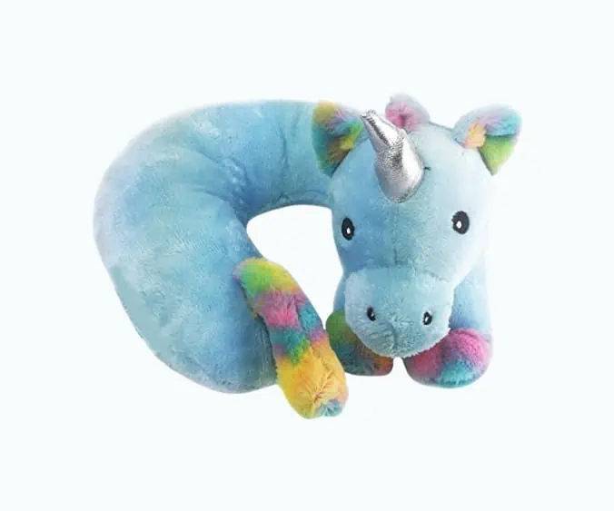Product Image of the Cloudz Kids Plush Unicorn Neck Pillow
