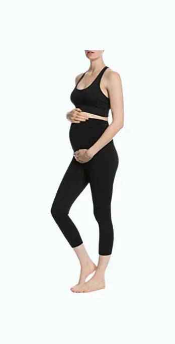 Motherhood Maternity Women's Maternity Active Secret Fit Belly Boot Cut  Yoga Pant, Black, Medium at  Women's Clothing store