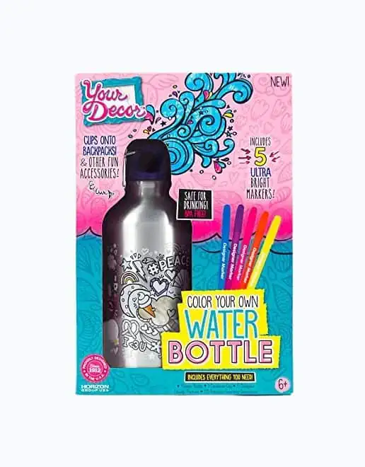 Product Image of the Color Your Own Water Bottle Kit