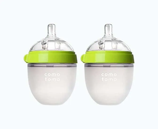 Product Image of the Comotomo Baby Bottle, Green, 8 oz (2 Count)