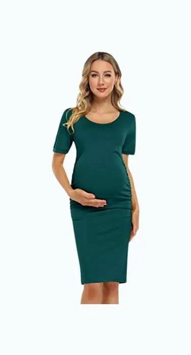 Product Image of the Coolmee Maternity Ruched Dress