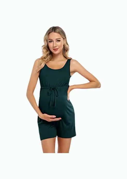 Product Image of the Coolmee Scoop Neck Tank Top Summer Short Jumpsuit