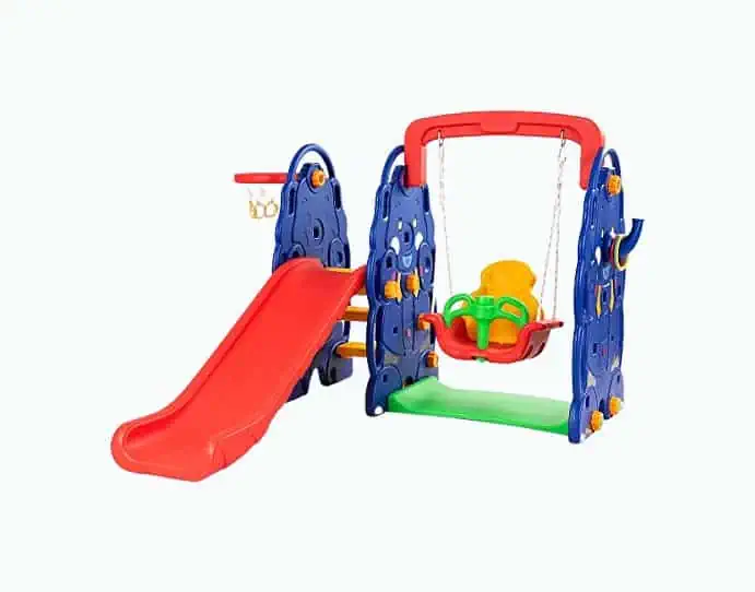 Product Image of the Costzon Toddler Climber & Swing Set