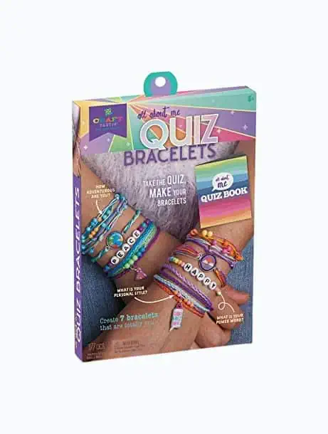 Product Image of the Craft-tastic — All About Me Quiz Bracelets — Craft Kit — Take Fun...