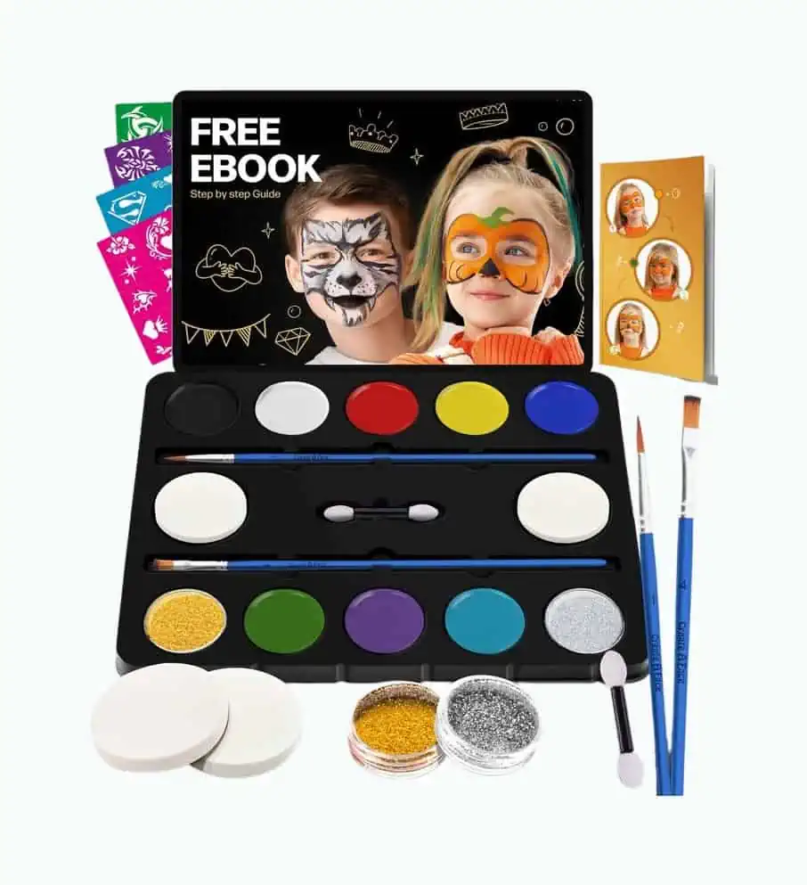 Product Image of the Create-a-Face Painting Kit for Kids