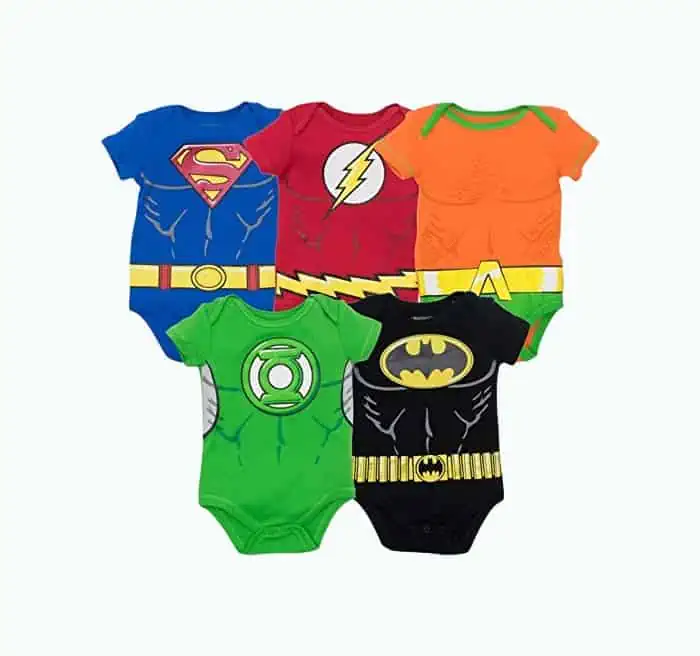 Product Image of the DC Comics Justice League Bodysuit Set