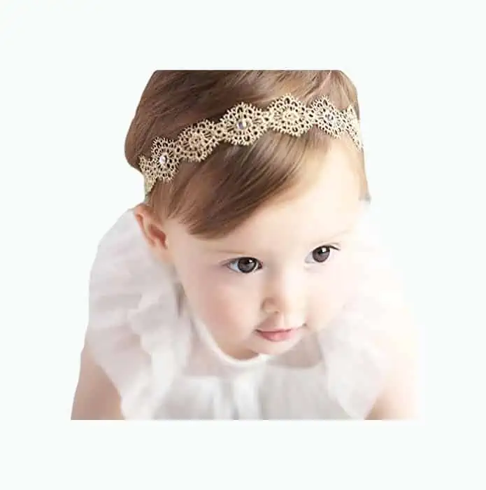 Product Image of the Danmy Cotton Lace Toddler Headband