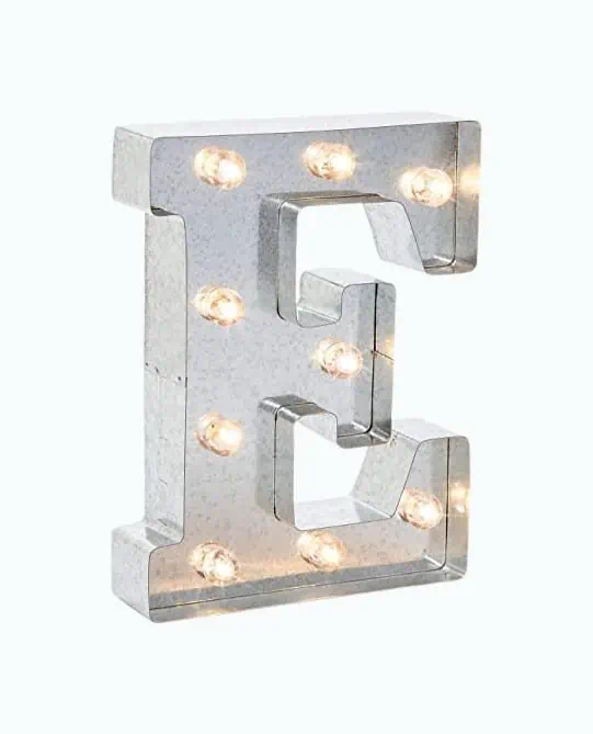 Product Image of the Darice Silver Marquee Letter