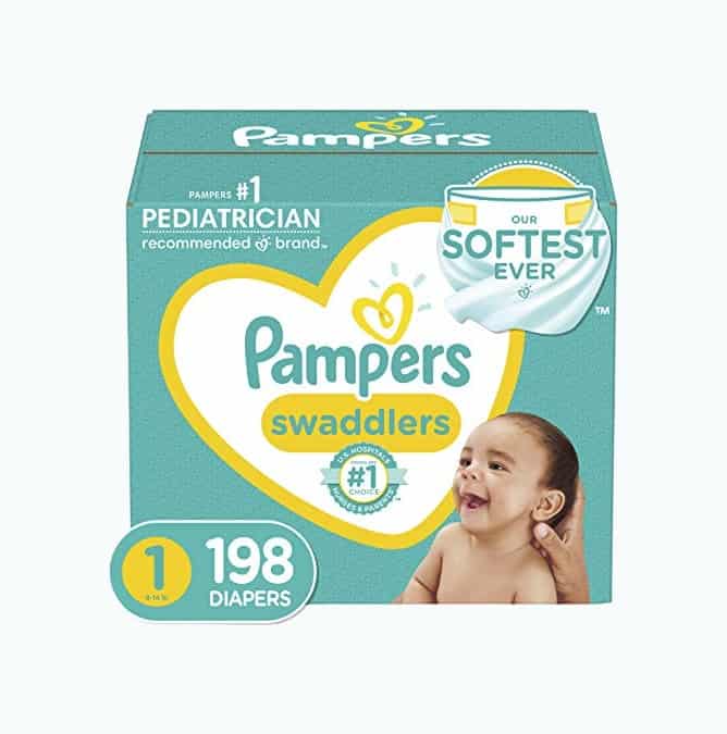 Product Image of the Diapers Size 1/Newborn, 198 Count - Pampers Swaddlers Disposable Baby Diapers...