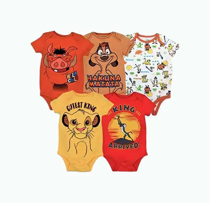 Product Image of the Disney Baby Boys' Mickey 5-Pack Bodysuits