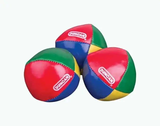 Product Image of the Duncan Juggling Balls - [Pack of 3] Multicolor, Vinyl Shells, Circus Balls with...