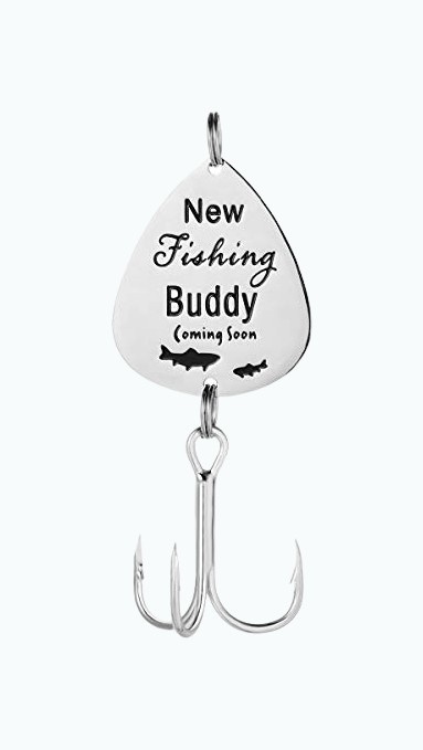 Product Image of the ELOI New Dad Gift Fishing Buddy Coming Soon Lure Pregnancy Announcement Gift for...
