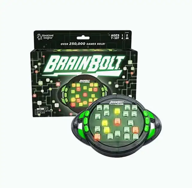 Product Image of the Educational Insights BrainBolt Handheld Electronic Memory Game with Lights &...
