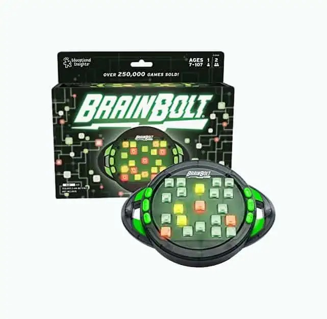 Product Image of the Educational Insights BrainBolt Handheld Electronic Memory Game - Brainteasers...