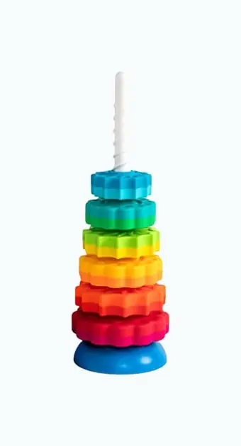 Product Image of the Fat Brain Toys SpinAgain Stacking Toy