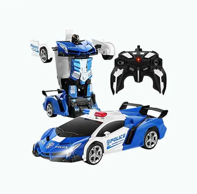 Product Image of the Figrol Transforming Police Car Robot