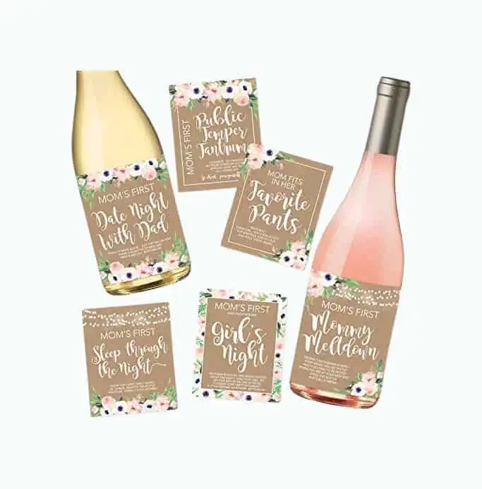 Product Image of the First Milestone Wine Stickers
