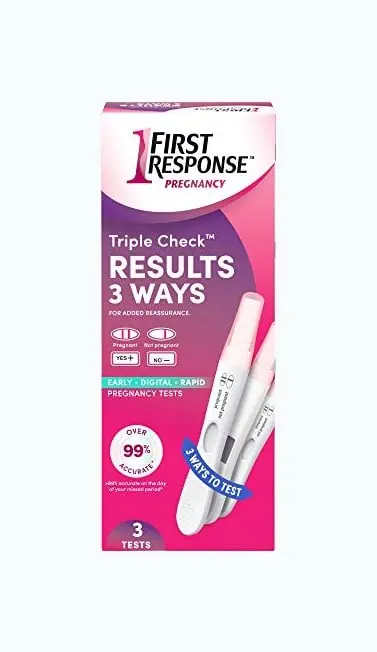 Product Image of the First Response: Triple Check Pregnancy Test Kit