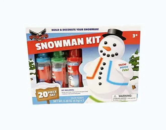 Product Image of the Flexible Flyer Build a Snowman & Snow Art Markers Kit.