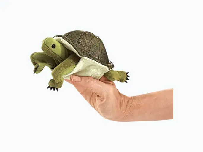 Product Image of the Folkmanis Mini Turtle Finger Puppet