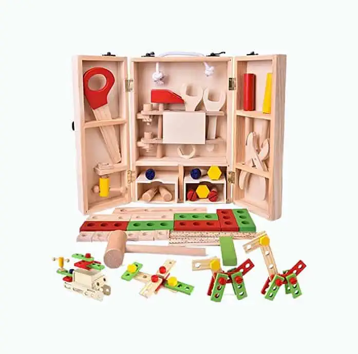 Product Image of the Fun Little Toys Wooden Tool Box