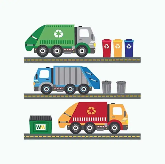 Product Image of the Garbage Trucks Wall Decals