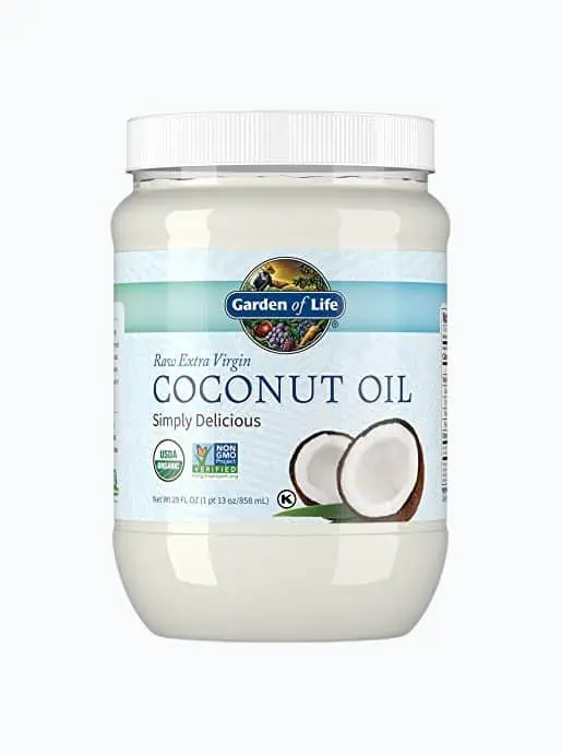 Product Image of the Garden of Life Coconut Oil for Hair, Skin, Cooking - Raw Extra Virgin Organic,...