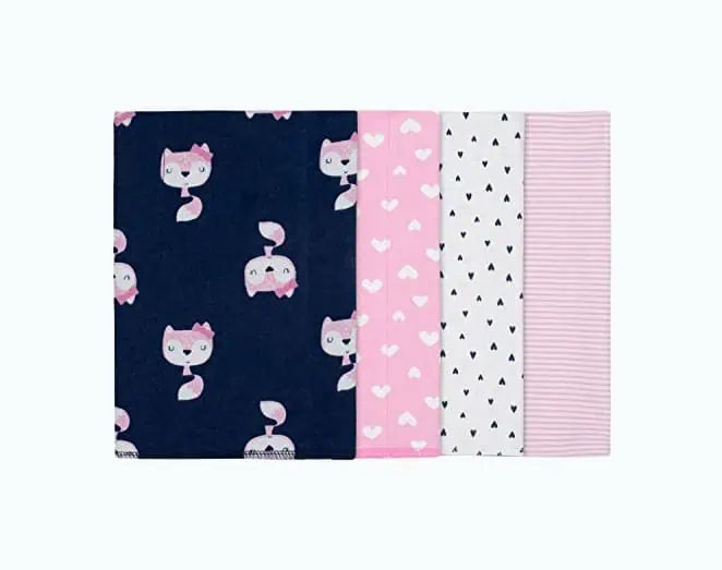 Product Image of the Gerber Baby Flannel Burp Cloths