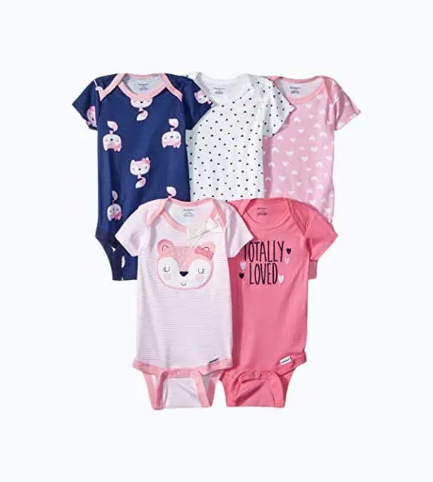 Product Image of the Gerber Baby Girls' Short-Sleeve Onesies