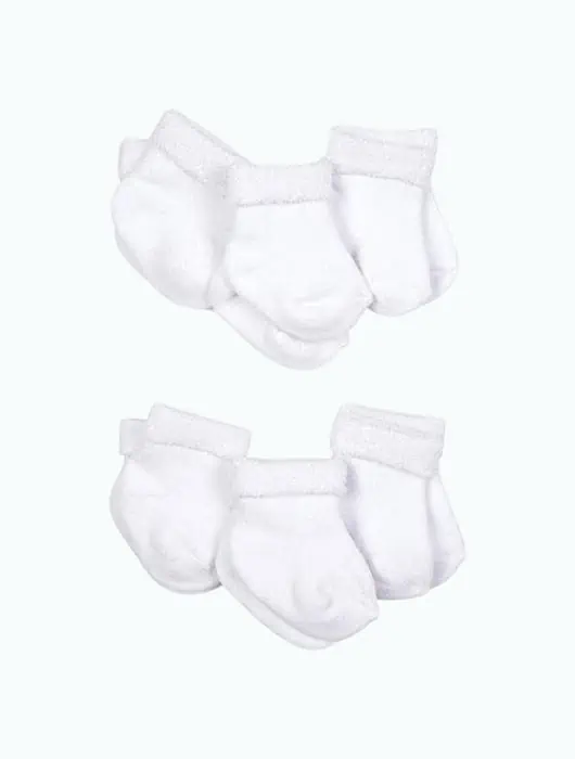 Preemie socks that stay hot sale on