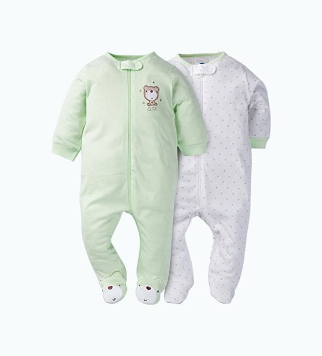 Product Image of the Gerber Unisex Baby 2-Pack Sleep 'N Play teddy bear 0-3 Months