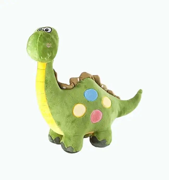 Product Image of the Green Stuffed Dinosaur