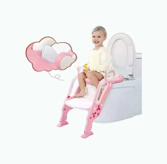 Product Image of the GrowthPic Toddler Toilet Seat with Ladder