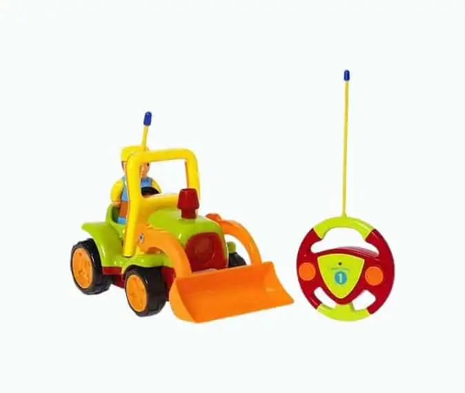Product Image of the Haktoys RC Bulldozer Truck For Toddlers