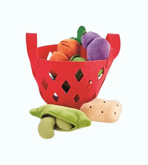 Product Image of the Hape Toddler Soft Vegetable Basket