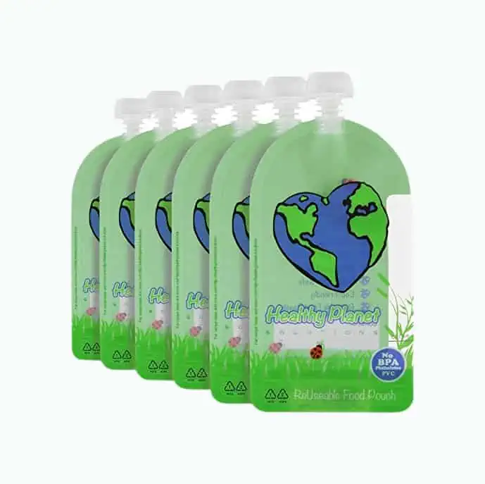 Product Image of the Healthy Planet Clear Reusable Food Pouches