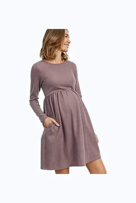 Product Image of the Hello Miz Sweater Knit Maternity Dress