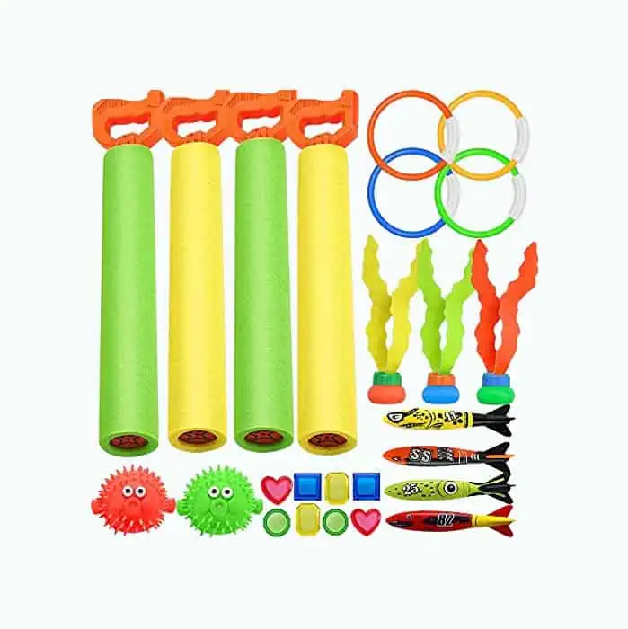 Product Image of the Heytech 25-Pack Dive Toys