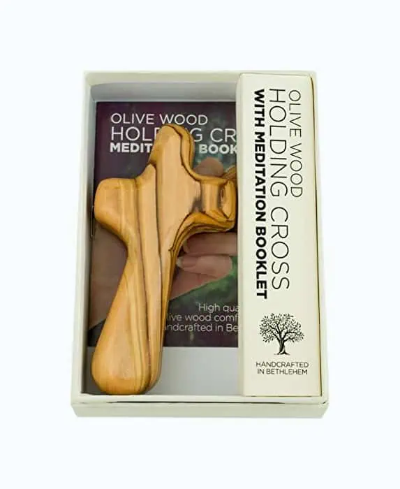 Product Image of the Holy Land Deluxe Olive Wood Cross
