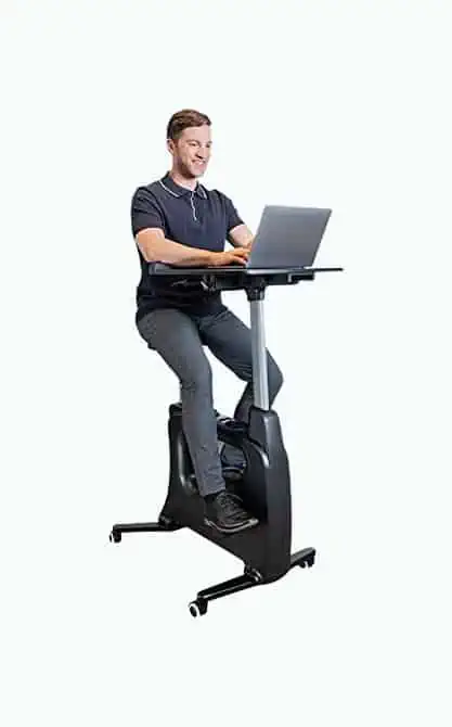 Product Image of the Home Office Desk & Exercise Bike