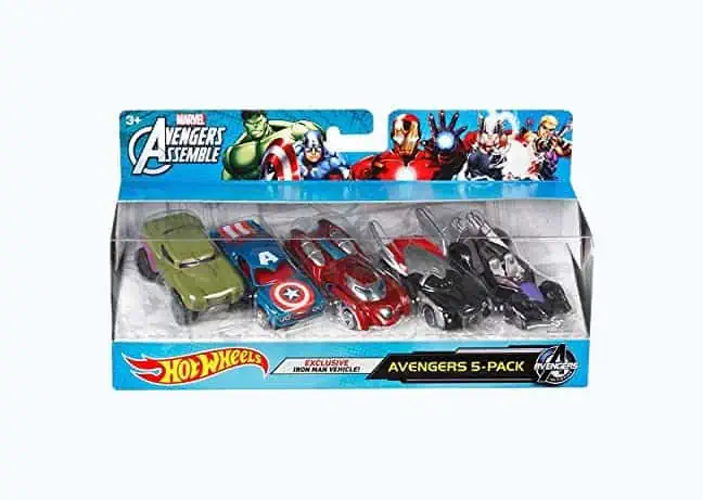 Product Image of the Hot Wheels Marvel Avengers Cars