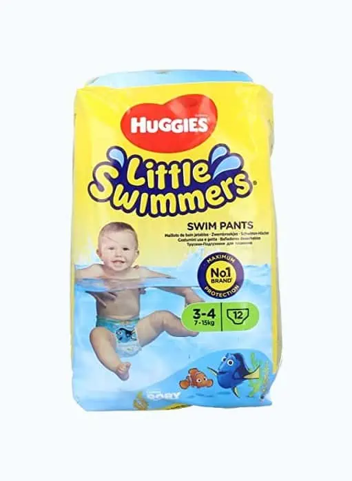 Product Image of the Huggies Little Swimmers Disposable Swimpants, Swim Diaper, Size Medium, 18 Ct....